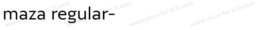 maza regular字体转换